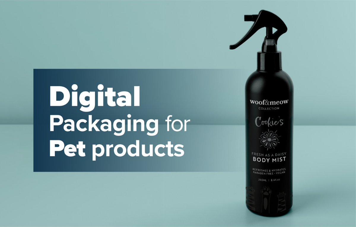 Digital packaging for pet products