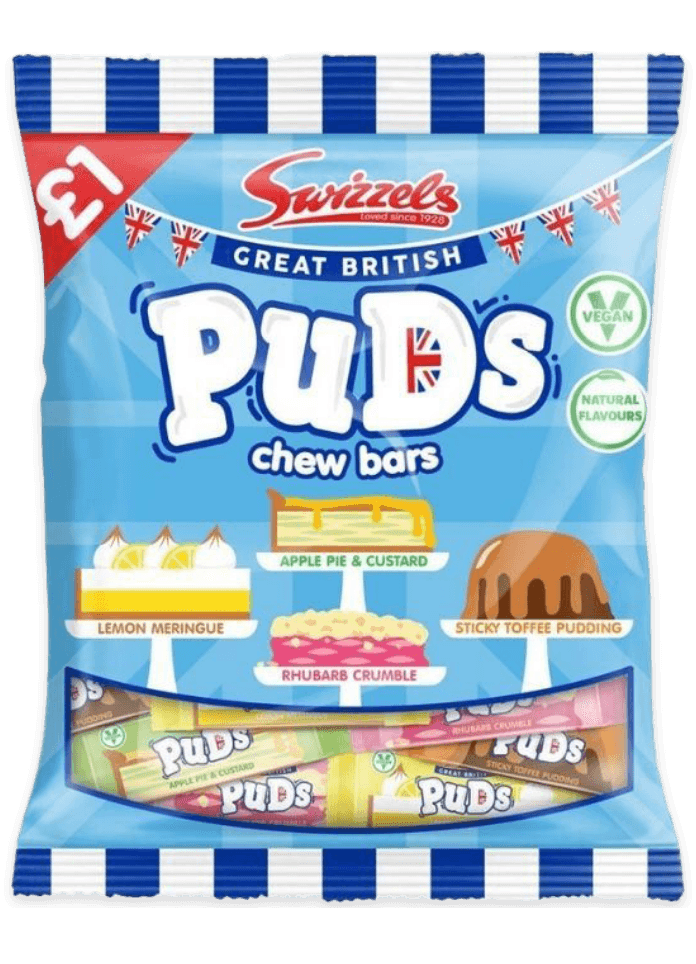Puds chew bars packshot