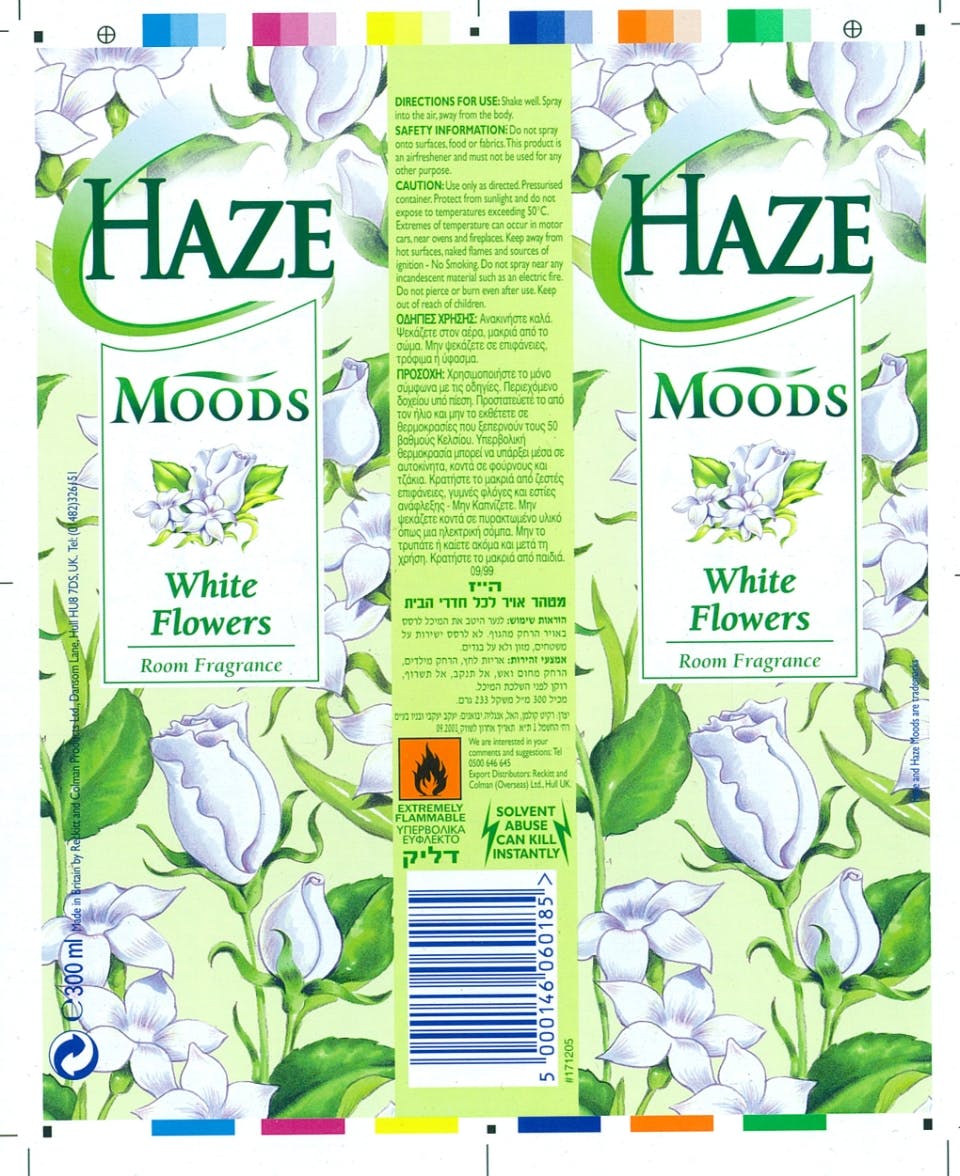 haze moods white flowers artwork